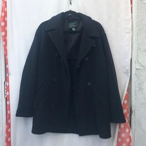 J Crew Wool Trench Coat Size Small